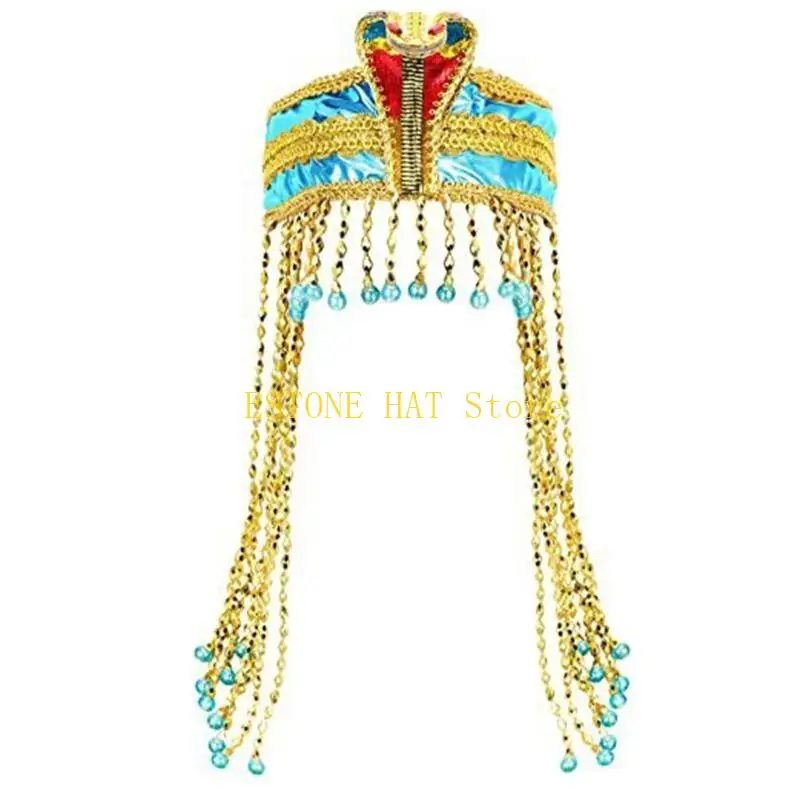 

49MF Косплей Египетский обруч для волос в виде змеи Косплей повязка на голову для Хэллоуина Вечерние головные уборы