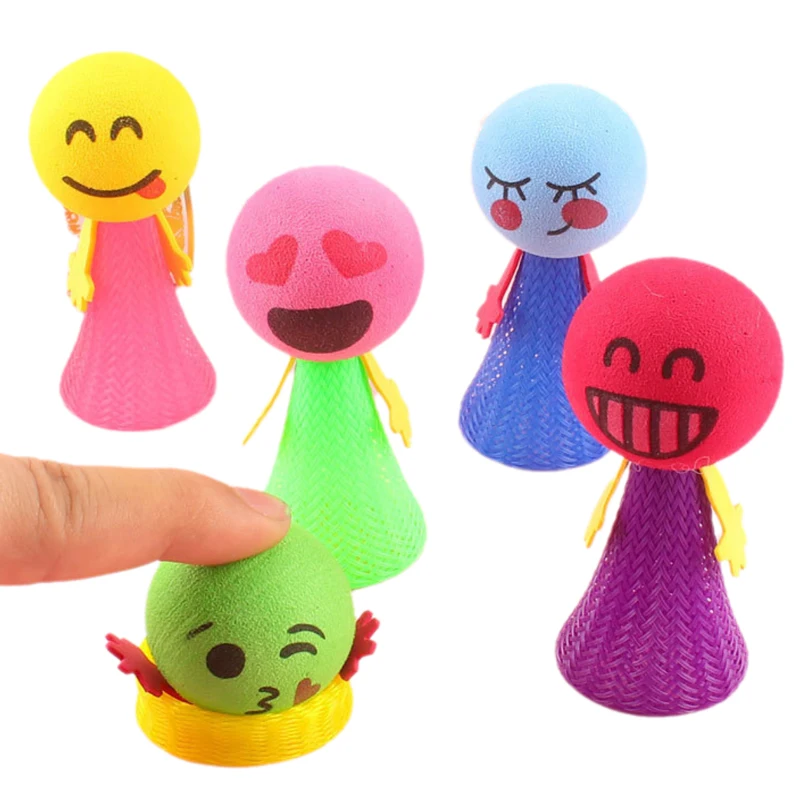5/10pcs Cute Jumping Doll Spring Toy for Kids Birthday Party Favors Treat Boy Girl Guest Gifts School Prize Goodie Bag Fillers