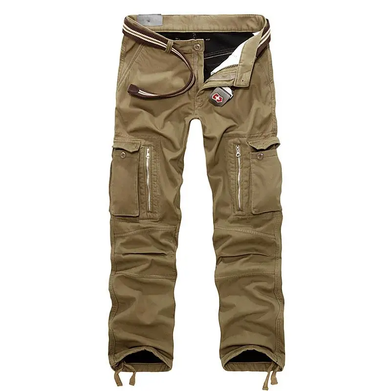 

Men's Outdoor Thi plus Size Workwear Pants Multi ket Straight Leg Casual Trousers Military een Color Straight Cut
