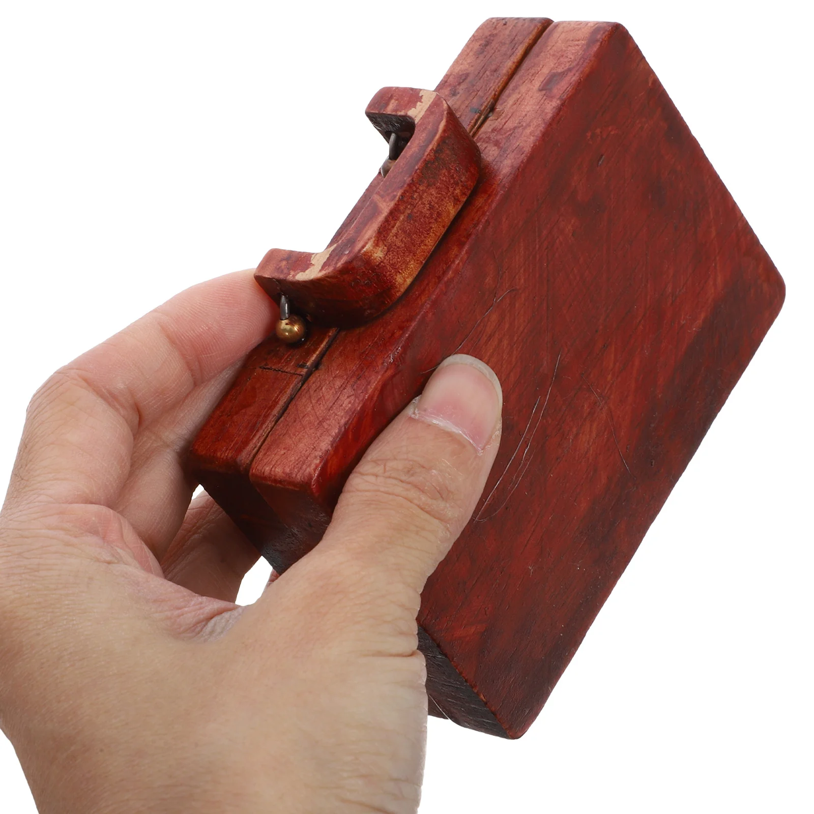 

Stone Collection Box Wood Rock Compartment Organizer Vintage Wooden Stone Display Case for Travel Decoration Rock Display Case