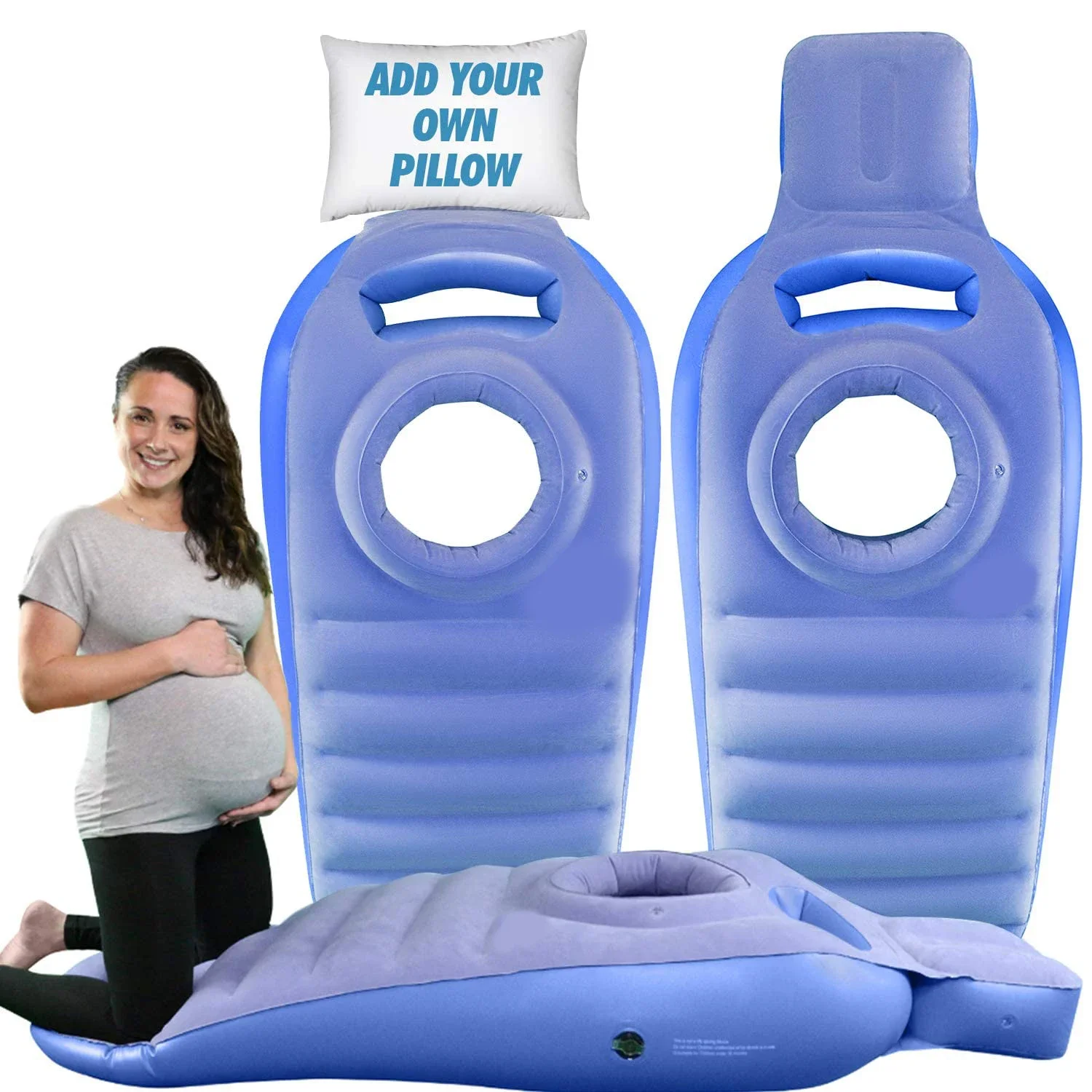 Inflatable Maternity Pregnancy Bed cozy bump pregnancy pillow for Sleeping Prone