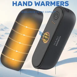 2in1 Magnetic Rechargeable Hand Warmers Electric Portable Handwarmers Long Lastin Safe Heating Warmer PocketHeater WinterOutdoor