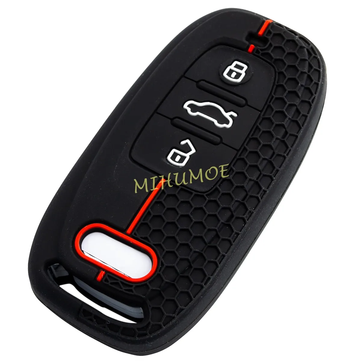

Silicone Key Case Cover Shell For Audi S4 S5 S6 S7 S8 A4 A5 A6 A7 A8 Q5 SQ5 Accessories Remote Keychain Holder 3 Buttons