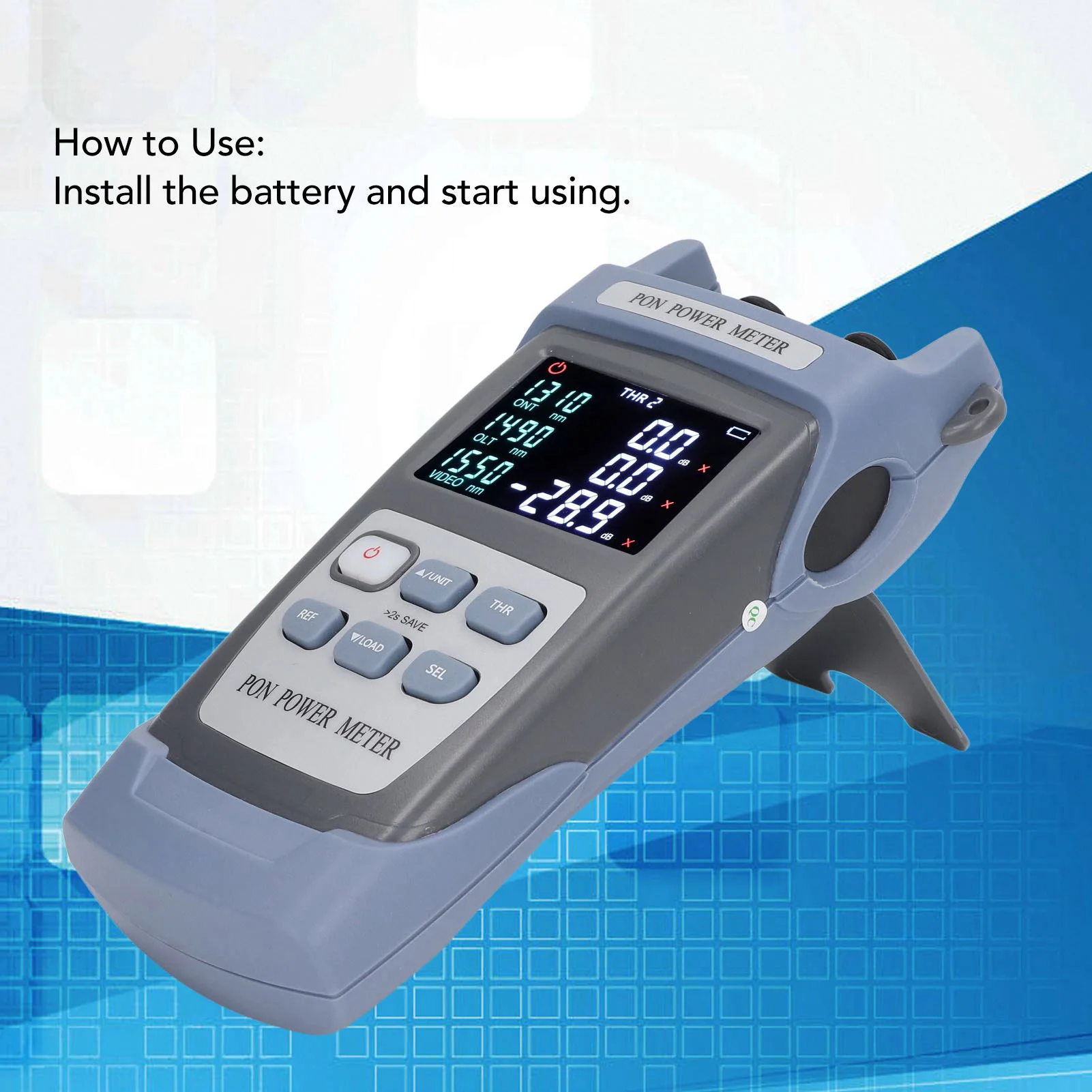 Optic Cable Tester Optical Power Tester Optical  Power Meter Digital Display Optic Cable PON Tester Testing Tool Set Kit