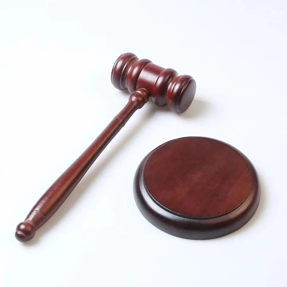 Martillos de juez de madera delicados hechos a mano, herramientas manuales con sonido, bloque de sonido, martillo de madera, martillo de subasta de golpe de regalo
