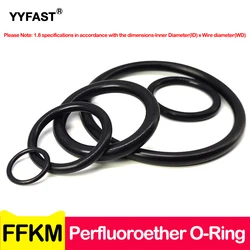 FFKM, Perfluoroether O-ring，Rubber Seal, Corrosion Resistance, High Temperature Resistance 350°C, Semiconductor/Chemical/Steam