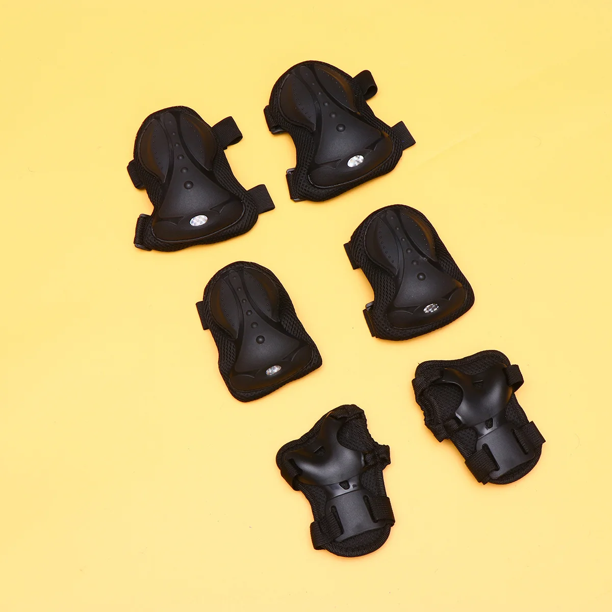 

1Set Premium Skateboard Roller Skater Knee Pads Crash Protection for Men Women Black Free Size Skating Protectors