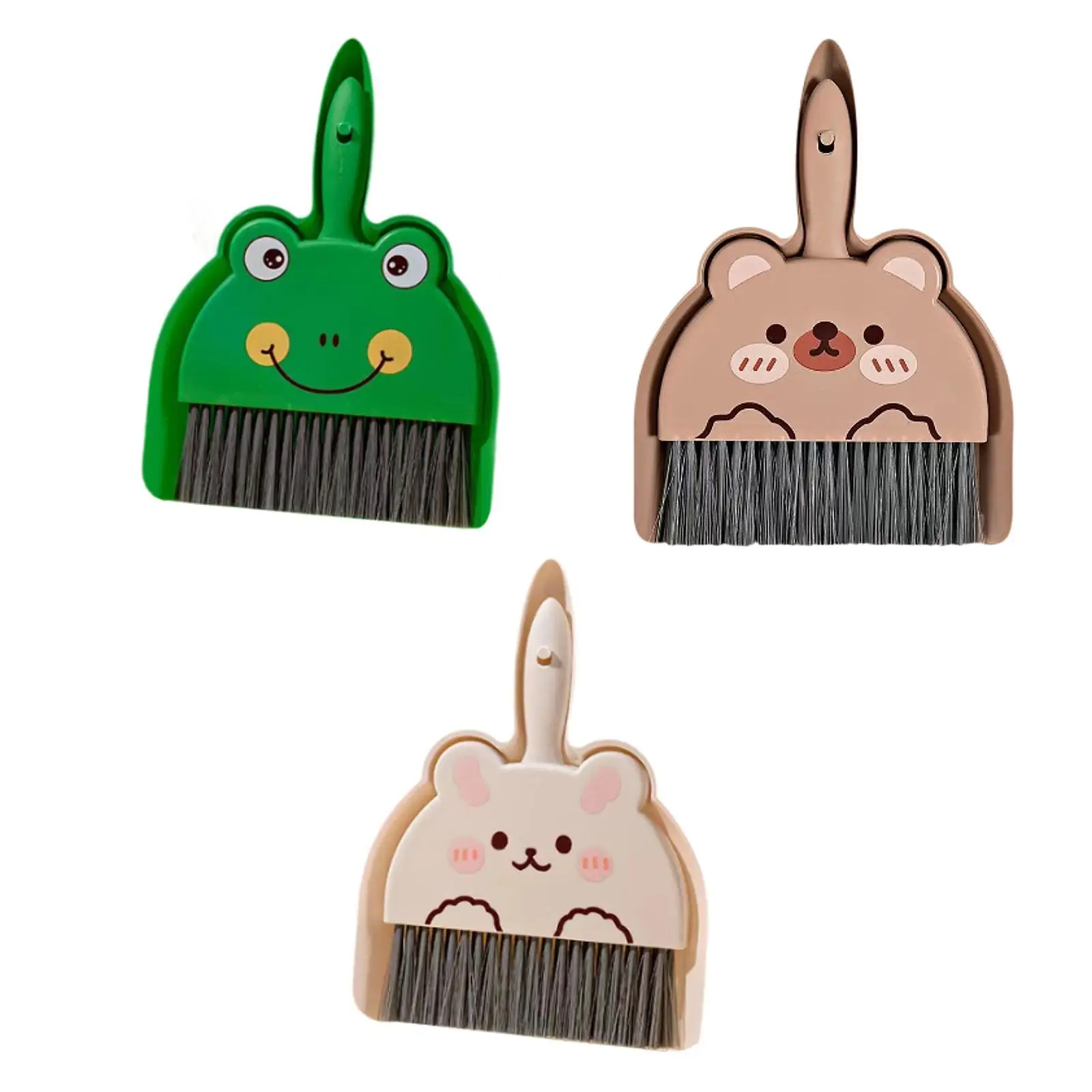 Mini Dustpan and Brush Set Cleaning Brush and Dustpan Combo Dustpan and Brush Set for Office Table Desktop Computers Kitchen Car