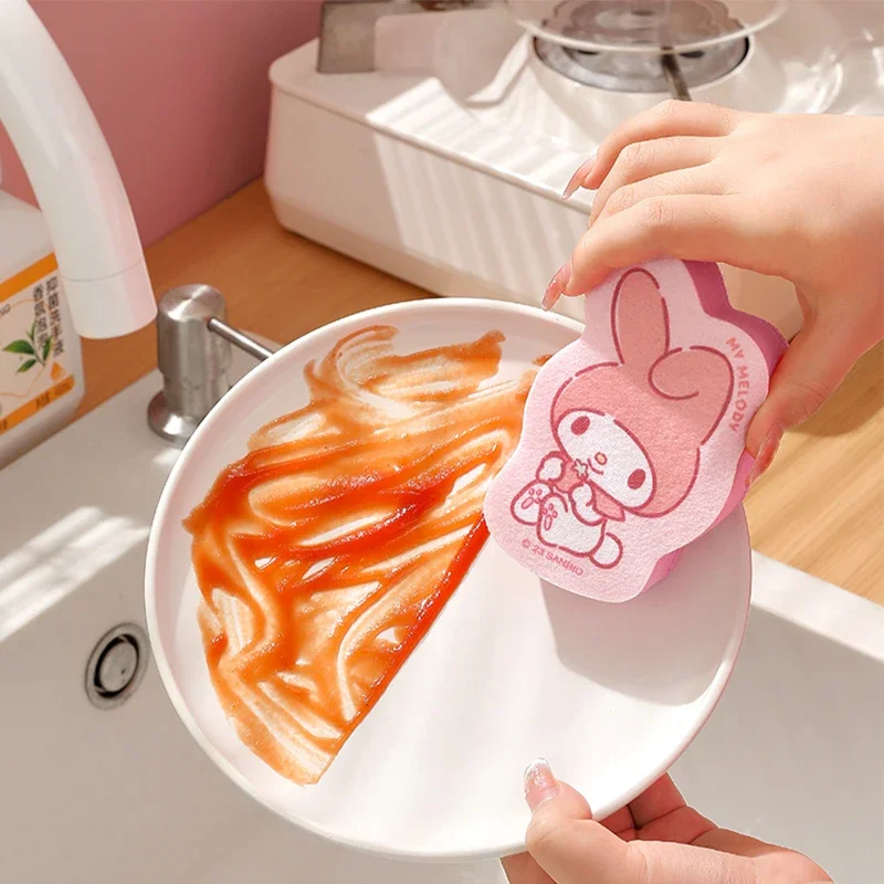 3 個サンリオかわいいハローキティクリーニングスポンジシナモロール