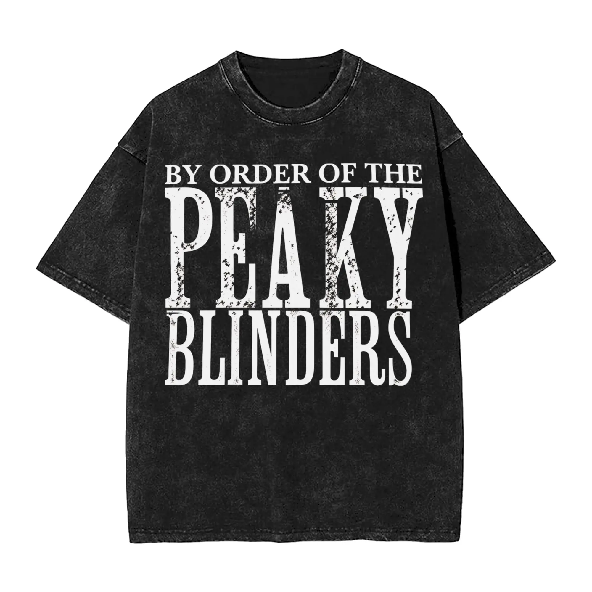 Oversized Washed T Shirt Tv-Serie Peaky Blinders Cotton T-Shirts  Fashion Tshirt for Men Summer Y2K Fun Casual Tops