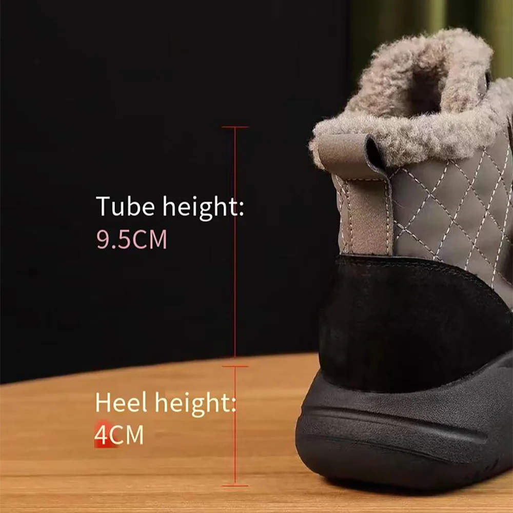 Winter Plus Velvet Thickening New High-Top Thick-Soled Snow Boots Women'S Short Boots Women'S Cotton Shoes