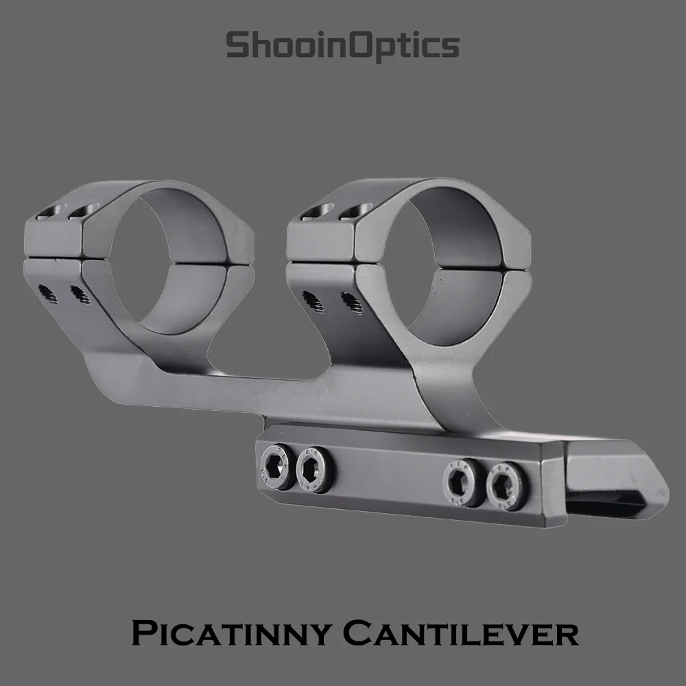 Shooin Optics Scope Mount Integrated Cantilever For 30mm Tube Riflescope With Picatinny 21mm Rail