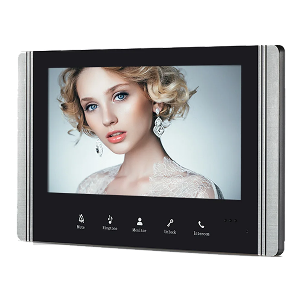 7 inch Wired Video Door Phone Intercom Systems Via indoor unit Open Door Electron Lock Access Control & Power Unit