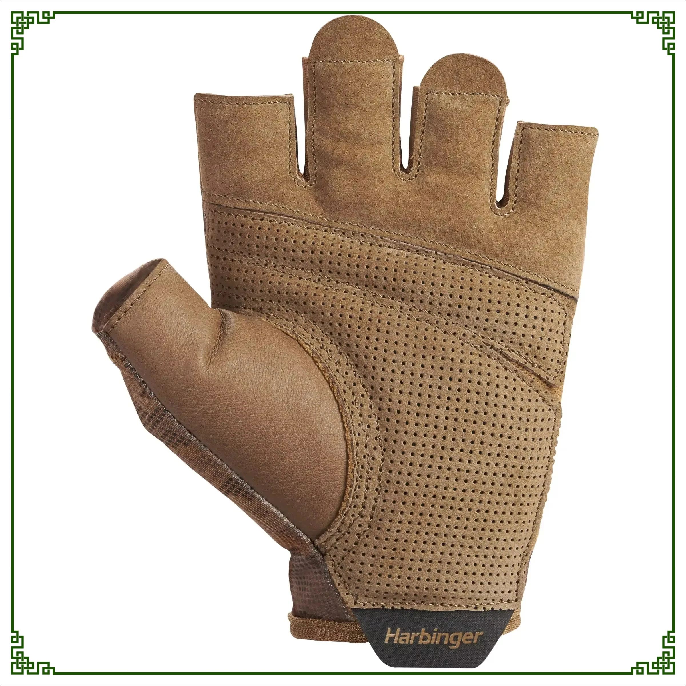 

2-Pack Weightlifting Gloves 2.0 Tan Camo Large Size, Padded Palm for Gym Cross Training & Hand Protection