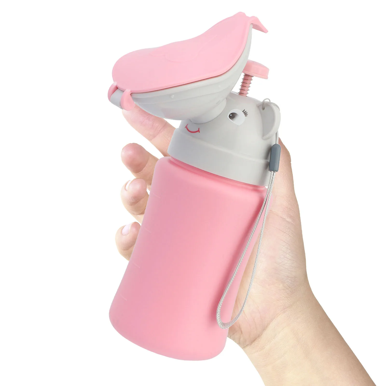 

1Pcs Car Urinal Bottle Portable Cartoon Leakproof Potty Travel Tool Lightweight Compact Size Small Urinating