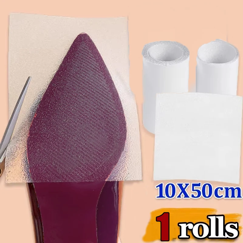 

10x50 см защитная наклейка для подошвы обуви для дизайнерских высоких каблуков, самоклеящаяся заземляющая защитная подошва для обуви, стельки для подошвы