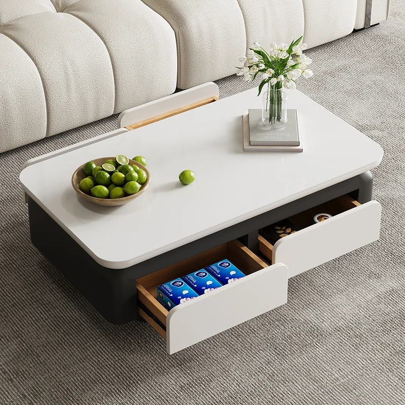 

Display Unique Design Coffee Table Light Luxury Cream Style Coffee Table Modern Aesthetic Designer Kaffee Tische Salon Furniture