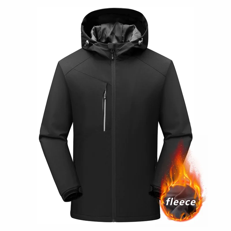 

Man Winter Waterproof Outdoor Jacket Custom Printing Embroidery Logo Fishing Hiking Camping Climbing Trekking Softshell Coat 4xl