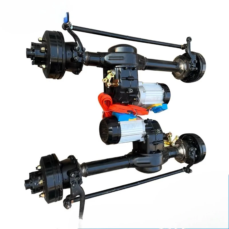 

Electric front drive steering load bridge construction vehicle rear axle four-wheel drive electric vehicle chassis modification