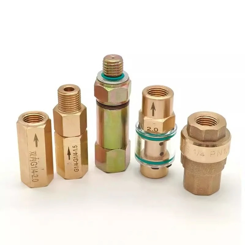 1/2 split tooth transparent check valve invisible oil return check valve