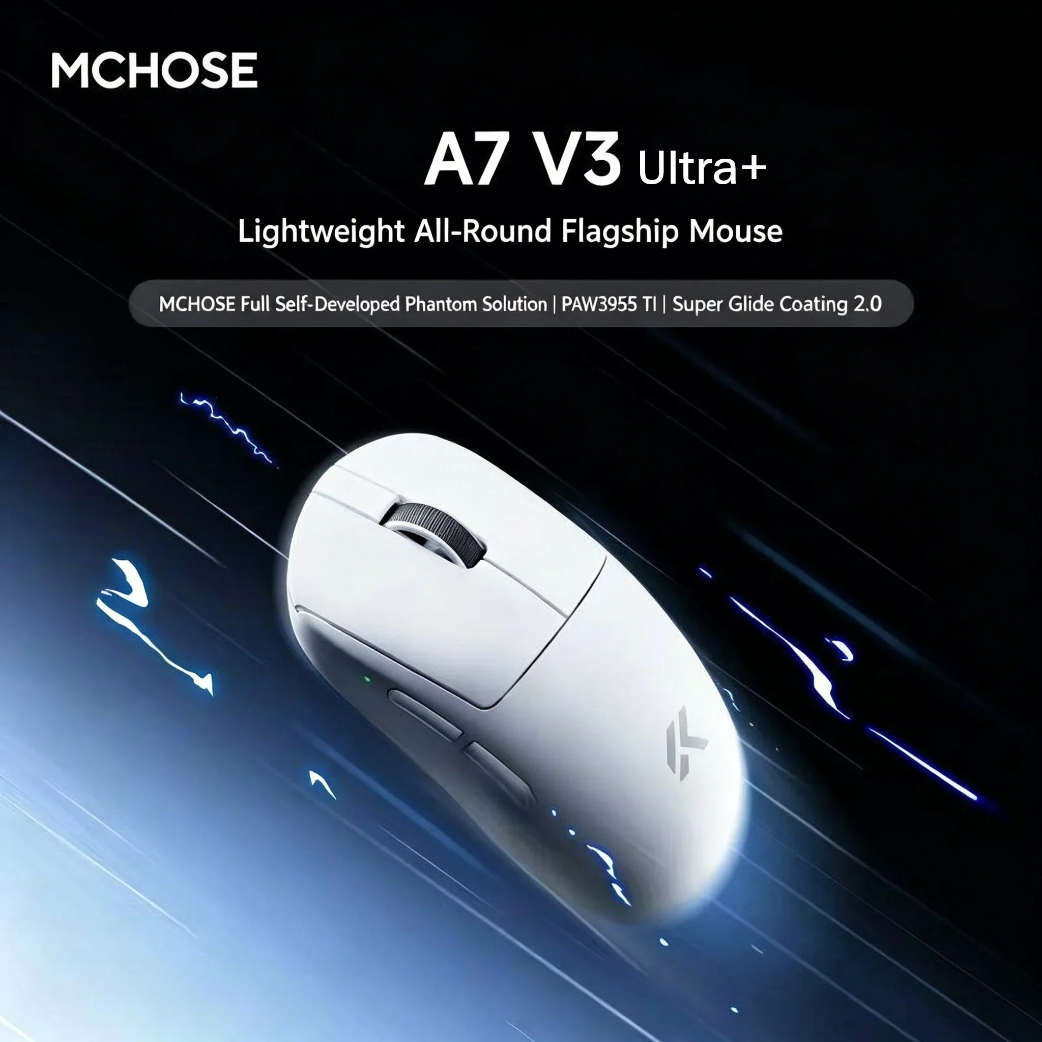 【¥11,683】MCHOSE A7 V3 Ultra+ マウス PAW3955 TI-アリエク特価アラート