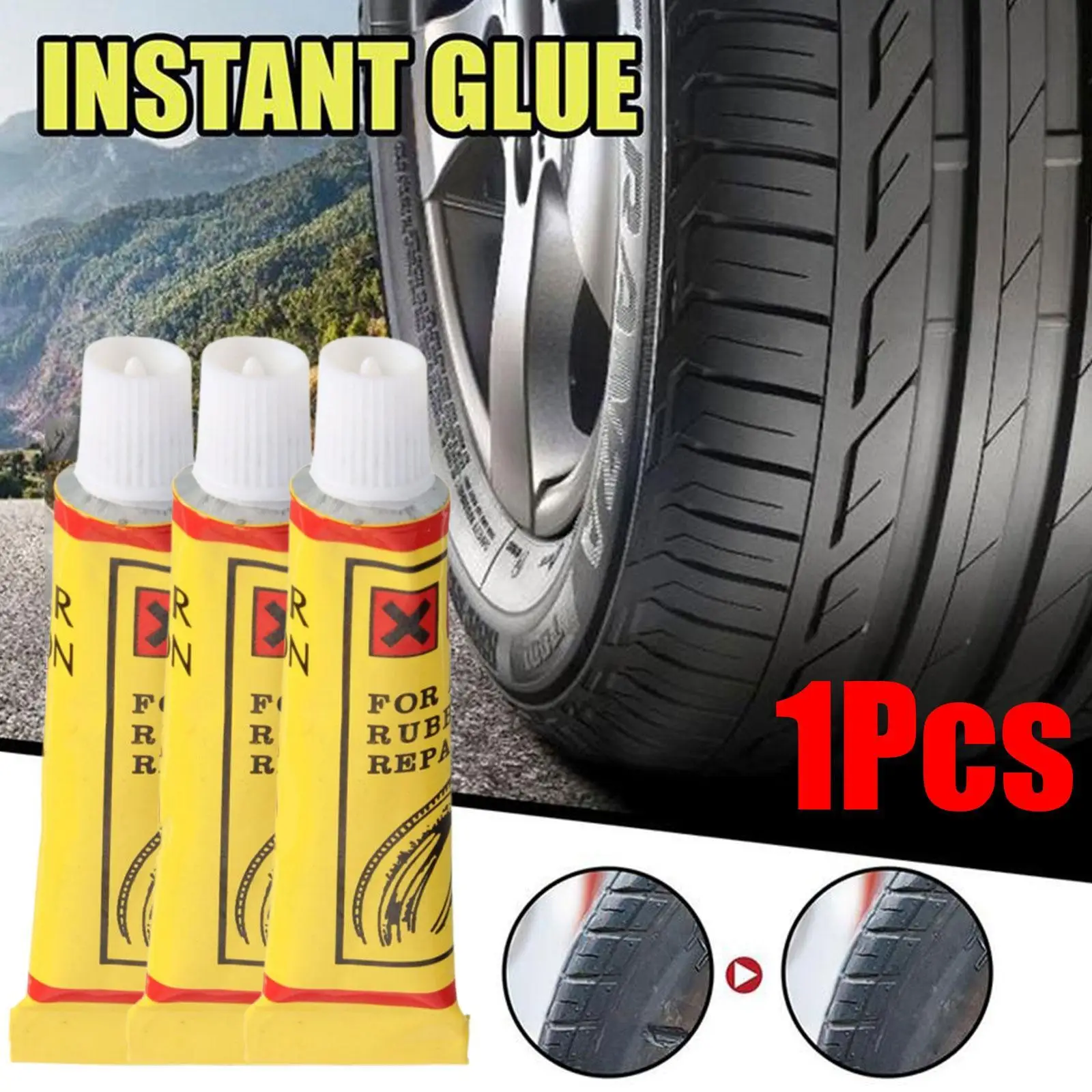 

NEW High-end 10g Universal Car Motorcycle Bicycle Tire Repairing Glue Inner Tube Puncture Repair Glue Agent Portable Adhesive