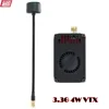 RUSHFPV 3.3G 4W VTX IRC Tramp プロトコル 7-30V ビデオトランスミッター & 3.3GHz メガネ VRX モジュールをサポート RC FPV ドローン用 2