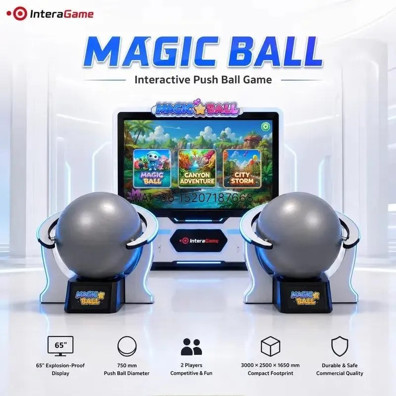 Wmwmnu for Magic Ball Interactive Rolling Game Multiplayer Control Ball Fitness Exercise for Indoor Playground