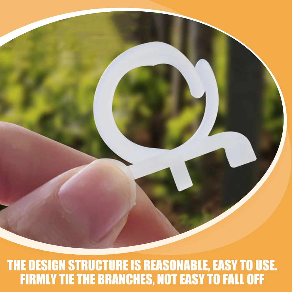 

500Pcs Grape Vine Support Clamps Plastic Plant Clips for Garden Stem Fixing Vegetable Planting Plant Clip Stem Supports Clip