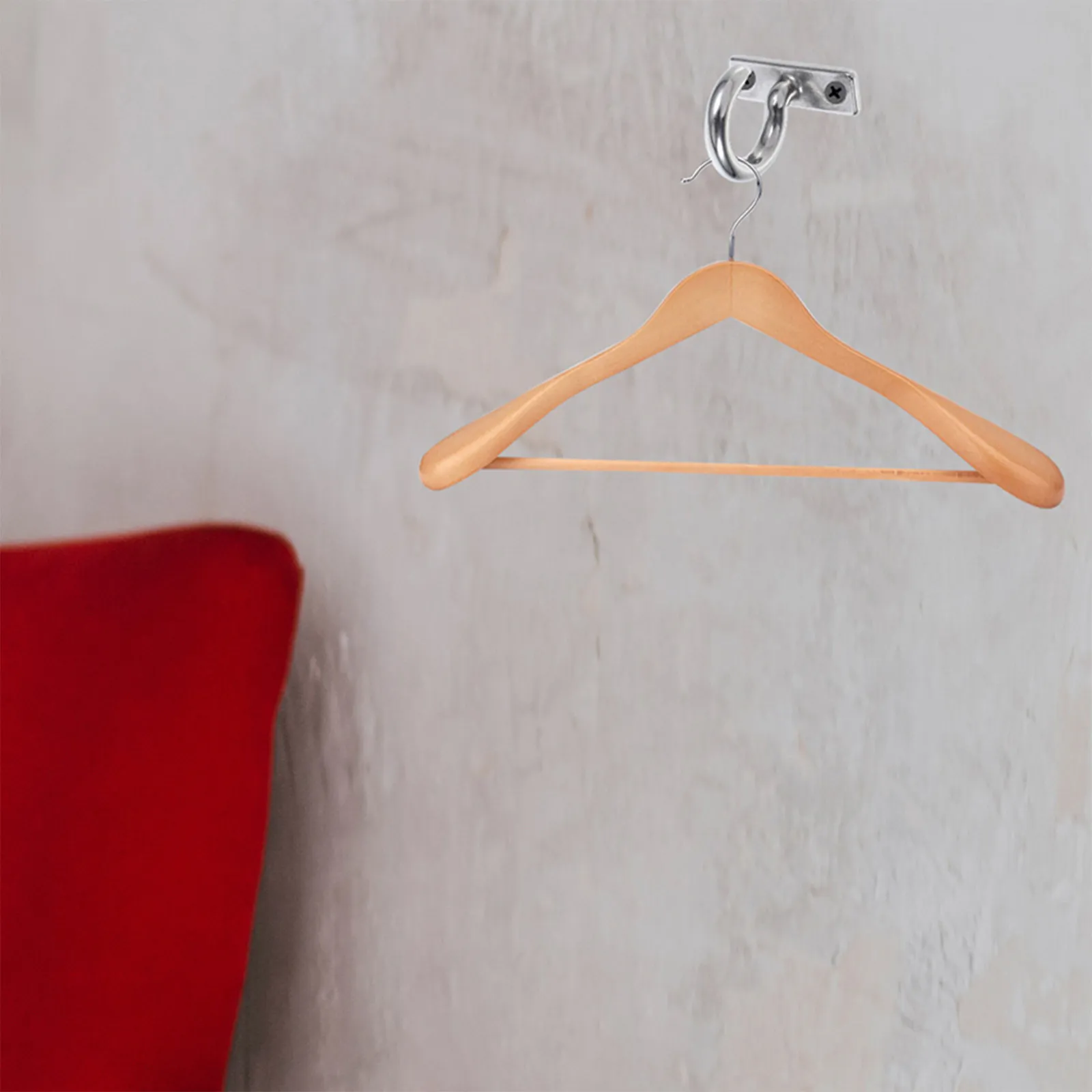 2Pcs Stainless Steel Screw Mount Ceiling Hooks Heavy Duty Hanging Hooks for Clothes Plants Bathroom Stainless Steel Swing Hanger