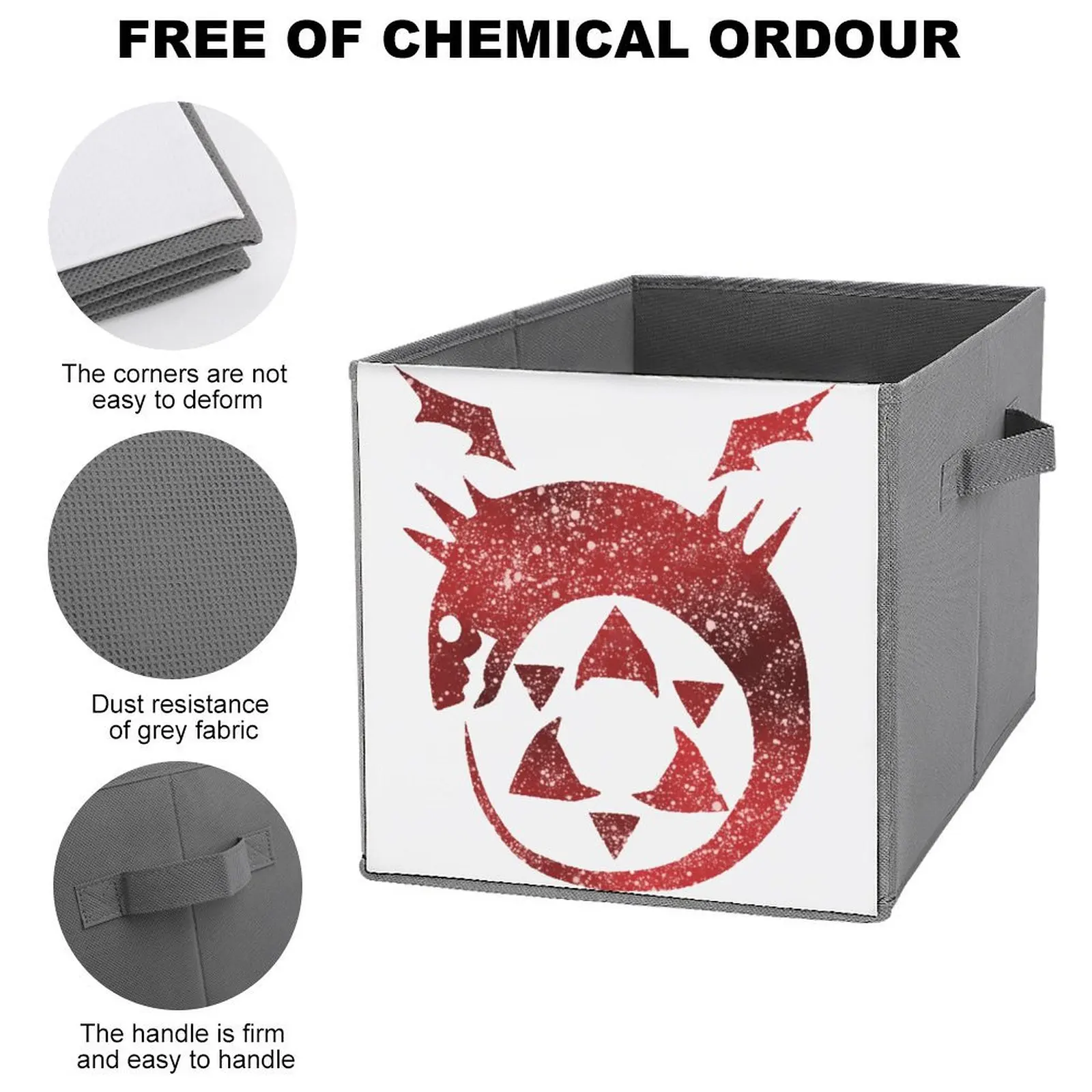 Storage Tank Galaxy Ouroboros For Sale Organizer Division Novelty Folding Storage Box Handle on Both Sides Can Be Folded Storage image 3
