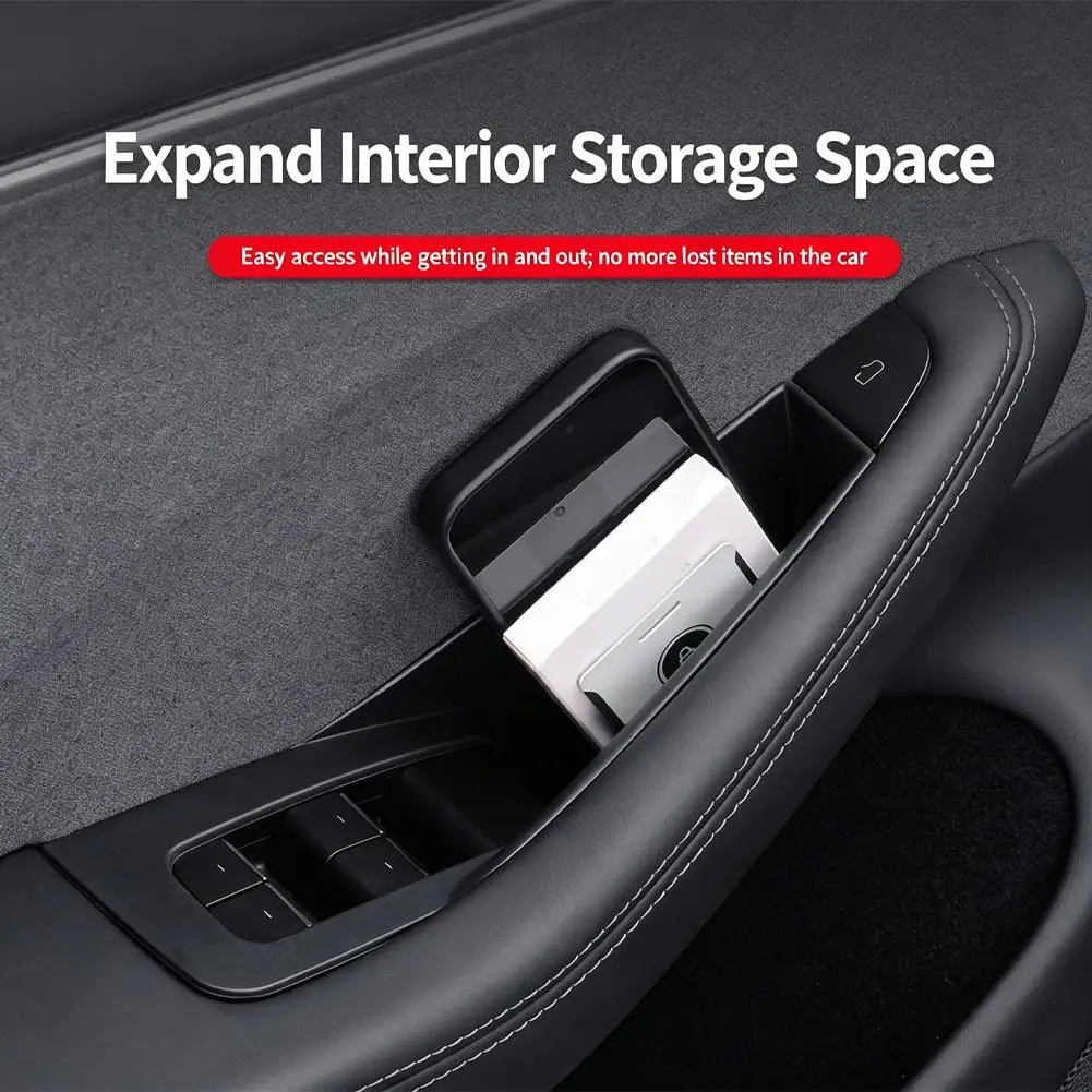 Für Tesla Model Y/YL Juniper 2025+ Türgriff-Aufbewahrungsbox Vorder- und Hintertür-Aufbewahrungsbox Organizer Fach Zubehör – Detail 15