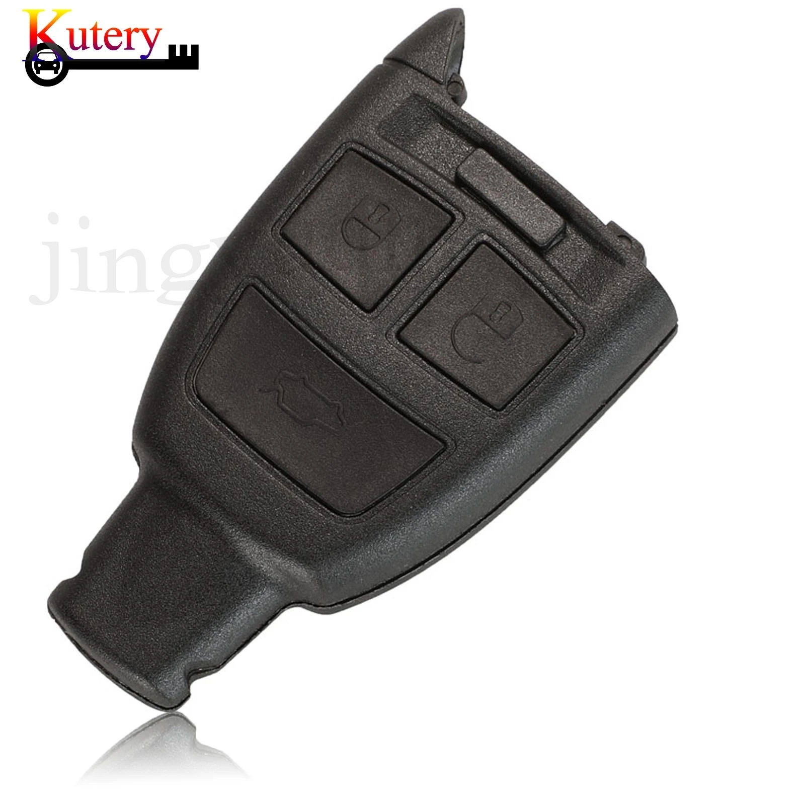 jingyuqin 10pcs/Lot Car Key Shell For Fiat Croma 3 Buttons Remote Key Case Cover Fob Replacement No Blade Blank No Logo