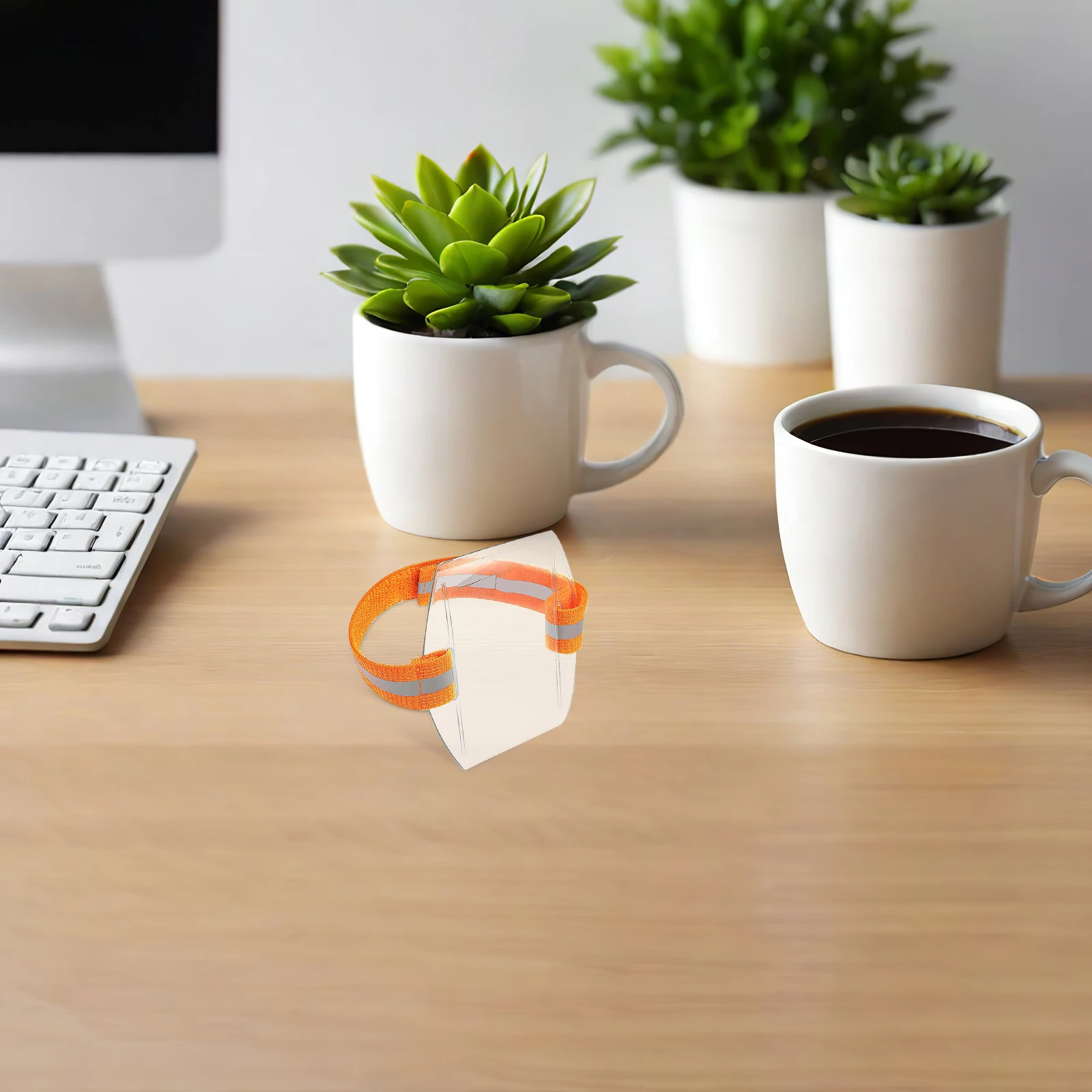 

5Pcs Arm Badge Holders Adjustable Elastic Armband Id Card Holder Clear Sleeve Security Worker Use Arm Badge Holder