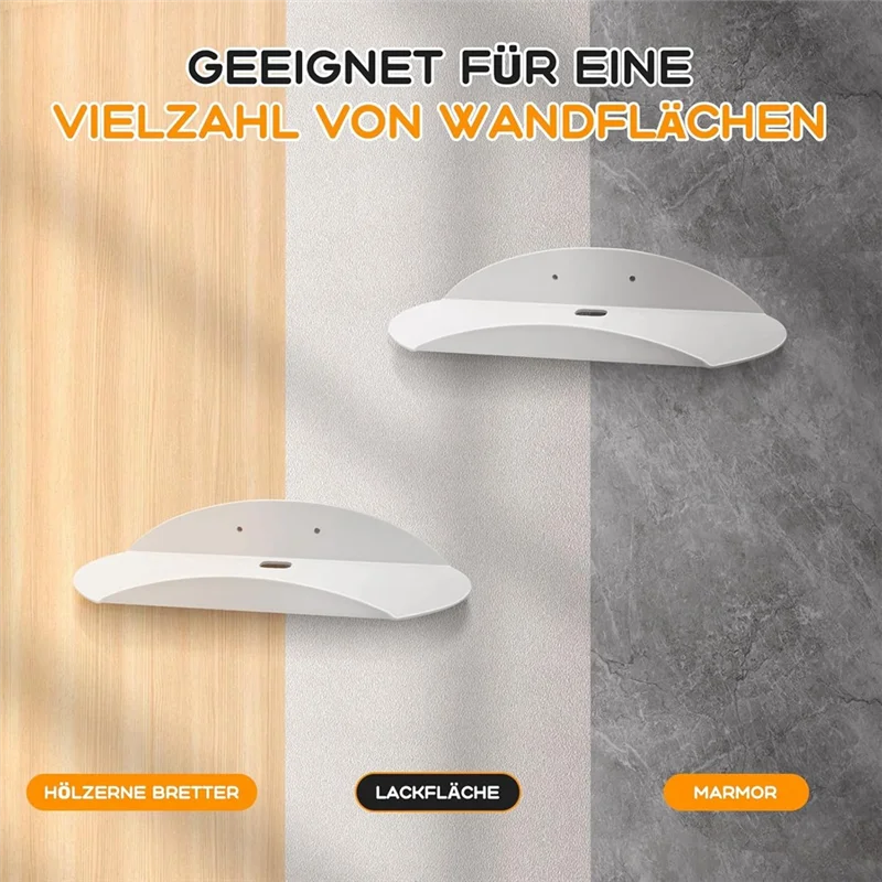 ABVI-2PCS 壁フローティング棚小さなアクリルフローティング棚多目的ディスプレイスタンド湾曲したフローティング棚