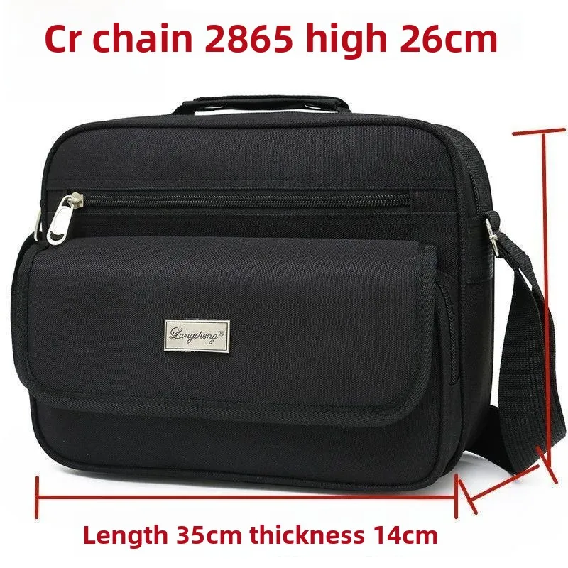 

Thickened Waterproof Travel Backpack Men's Crossbody Bag Casual Horizontal Style Handbag Durable Polyester Youth Friendly