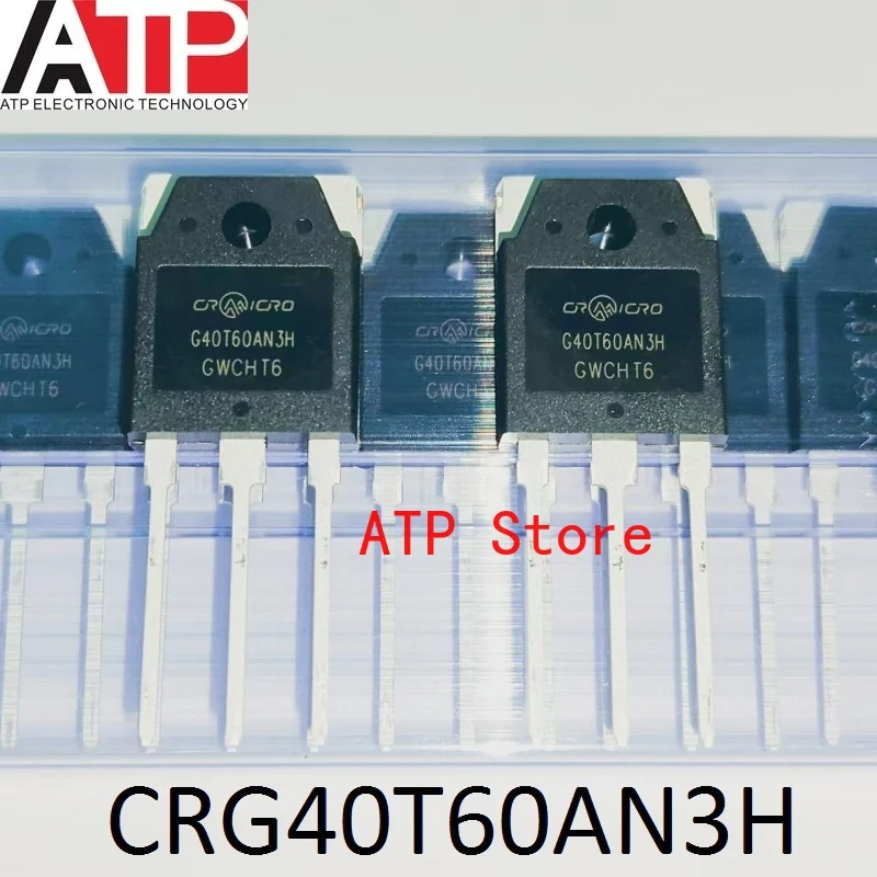 10PCS/LOT 100% New Original CRG40T60AN3H G40T60AN3H TO-3P 40T60 BT40T60 Transistors IGBT Pipe Welder Usually 600V 40A