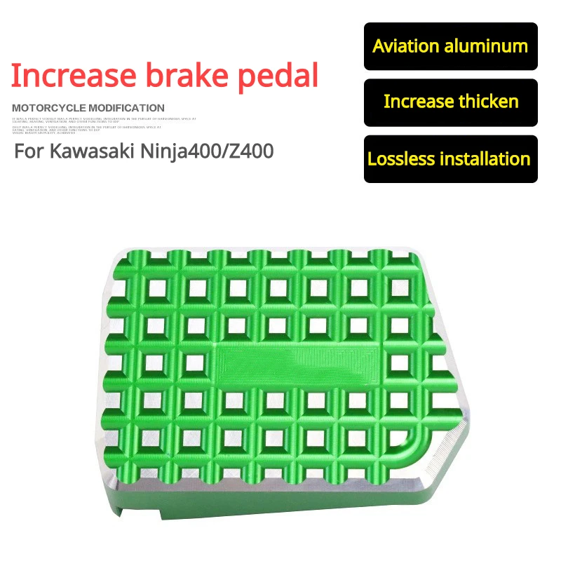 

Motorcycle Accessories Brake Pedal CNC Rear Foot Brake Lever Pad Enlarge Extender Footrest For KAWASAKI NINJA400 Ninja 400 Z400