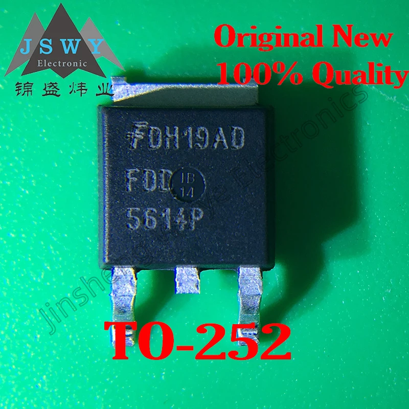 

5 pieces FDD5614P ready-stock P-channel field effect transistor 15A 60V SMD TO252 MOSFET 100% new original with free shipping