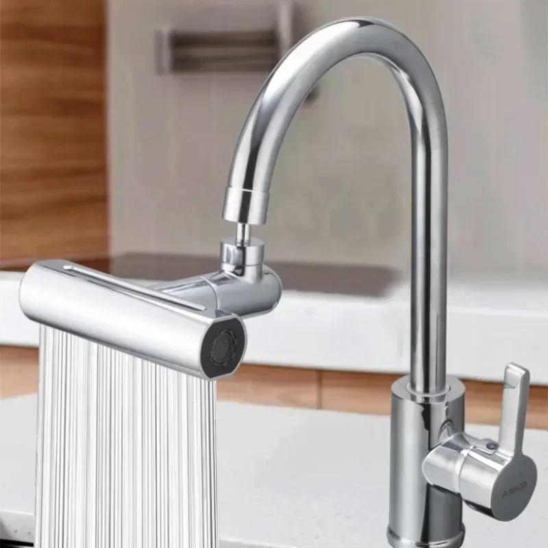 4 Modes Waterfall Kitchen Faucet Extender Sprayer Head Filter Diffuser Water Saving Nozzle Faucet Connector Mixers Tap Accessory