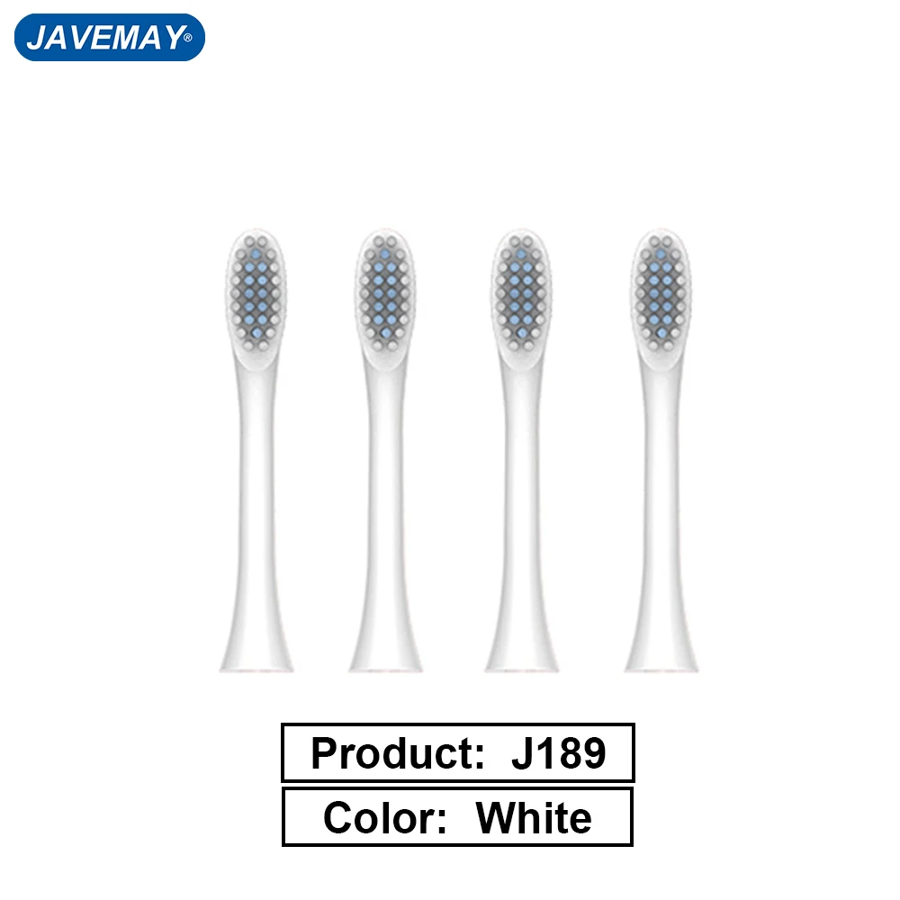 Electric Toothbrush Head Soft Sonic Rechargeable Replacement Washable Whitening Sensitive Tooth Brush Heads for JAVEMAY J189