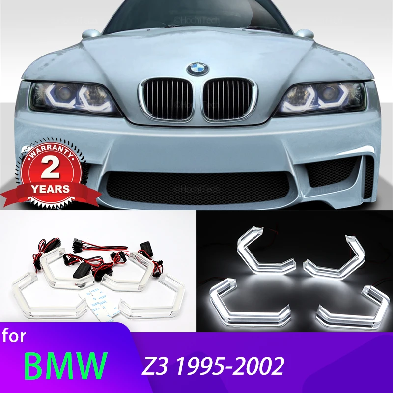 M4 Iconic Style White Daytime Light LED Crystal Angel Eye Kit for BMW Z3 E36 E37 E38 roadster coupe 1995-2002 Car Accessories