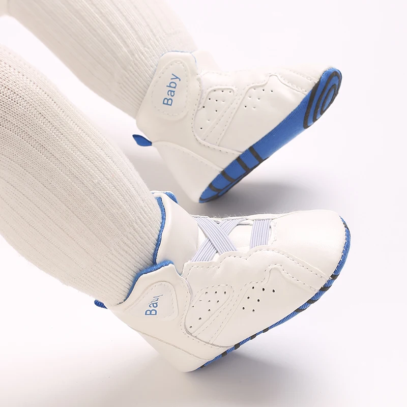 Hoch geschnittene, weichsohlige Freizeitschuhe aus PU für Damen und Herren, Lauflernschuhe für Neugeborene, Baby-Lauflernschuhe, erstes Paar Lauflernschuhe – Detail 10