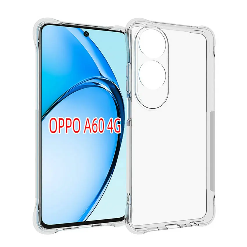 For OPPO A60 A18 A38 A58 A78 4G Anti-Shock HD Clear TPU Case,Transparent TPU Case For OPPO A58 A78 A58X 5G