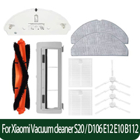 For Xiaomi Vacuum cleaner S20 / D106 E12 E10 B112 Accessories Replacement Main Side Brush Mop Cloth Filter Parts