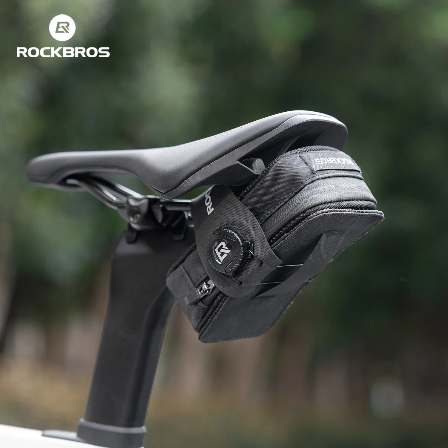 ROCKBROS Cycling Bag Multifunctional Bicycle Saddle Bag Storage Tail Bag Portable Thickened Polyester Wear-Resistant Saddlebag