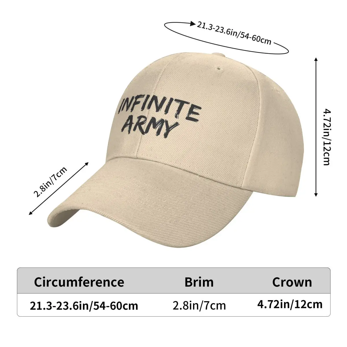 Caylus Merch Infinite Army Cap Fashion Casual Baseball Caps Adjustable Hat Hip Hop Summer Unisex Baseball Hats