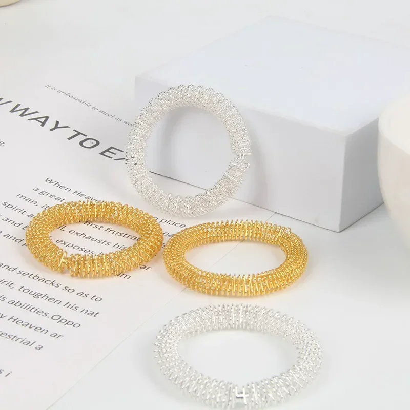 حلقة تدليك معدنية للاسترخاء على المعصم ، مدلك المعصم ، سوار الوخز بالإبر ، أداة الرعاية الصحية للرجال والنساء #4