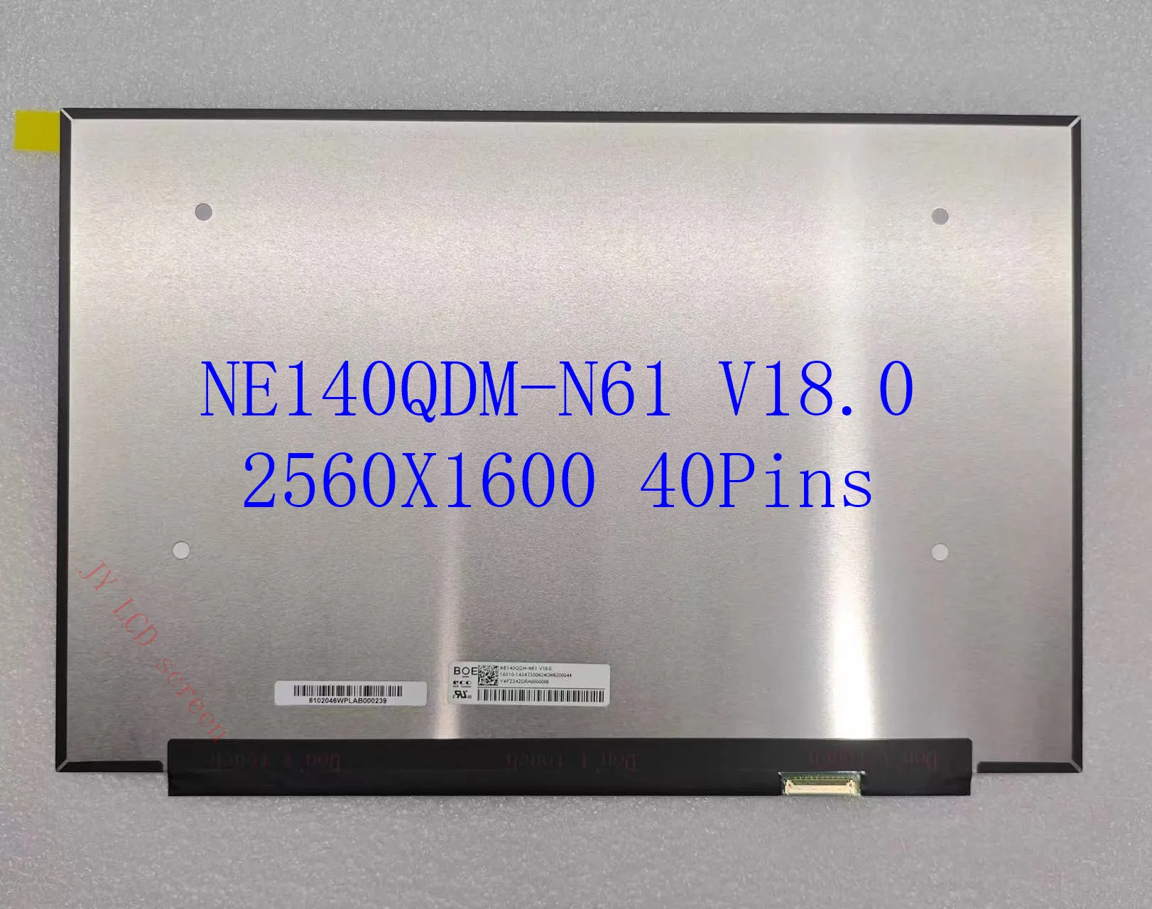 

14,0-дюймовый IPS 2560X1600 NE140QDM-N61 V18.0 EDP 40-контактный ЖК-экран ноутбука Замена панели дисплея 60 Гц