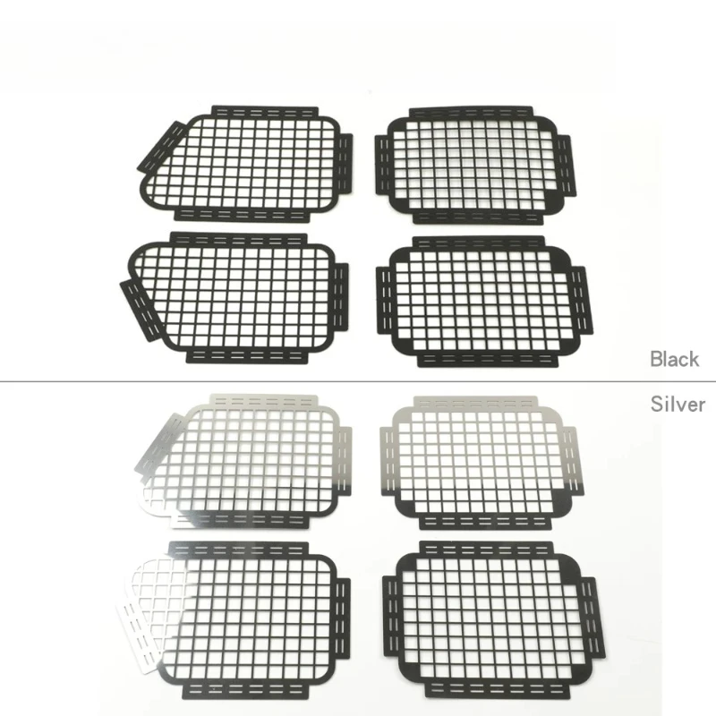 RCDream RD110 1/10RC Car Modification Parts Front and Rear Door/window Metal Protective Netting Toy Car Upgrade Parts